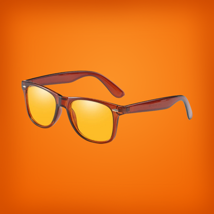 Orange Brille - Kastanie